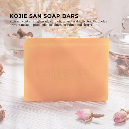 5x Kojie San Soap Bars - 135g Skin Lightening Kojic Acid Natural Original Bar