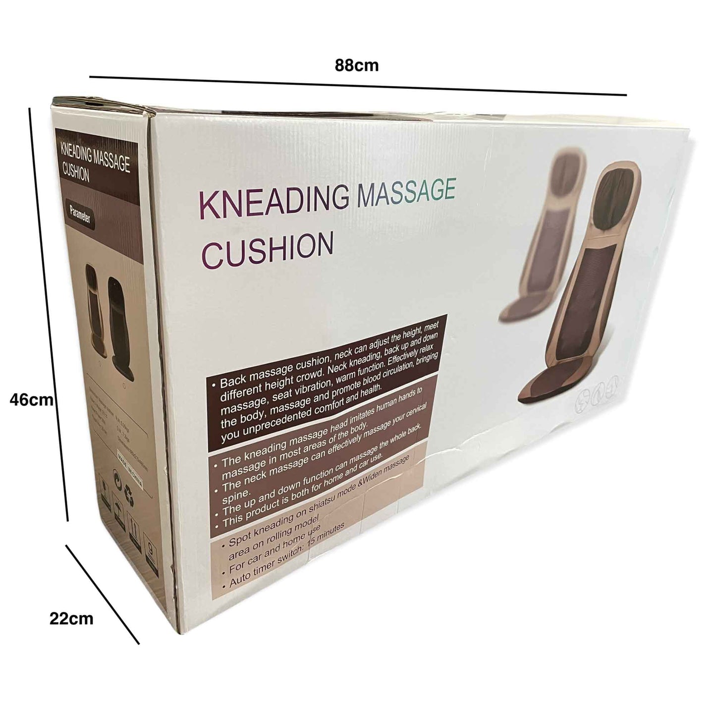 Massager Cushion - Chair Seat Kneading Shiatsu Heat Massage Portable Car