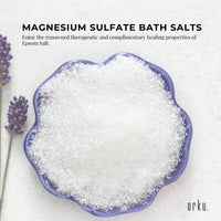 Orku 5Kg Epsom Salt - Magnesium Sulphate Bath Salts For Skin Body Sulfate