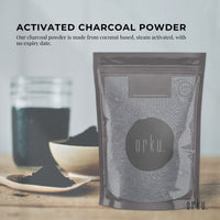 Orku 400g Activated Carbon Powder Coconut Charcoal - Water Filtration