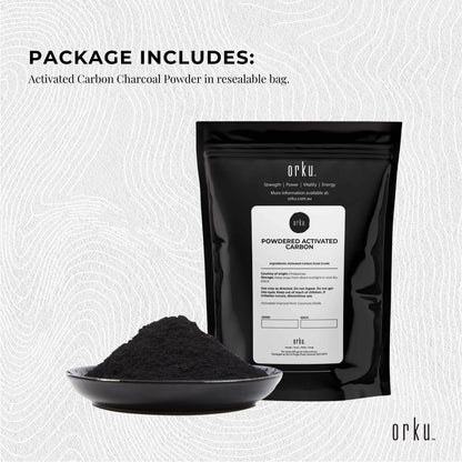 Orku 400g Activated Carbon Powder Coconut Charcoal - Water Filtration