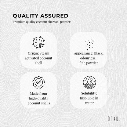 Orku 2Kg Activated Carbon Powder Coconut Charcoal - Water Filtration
