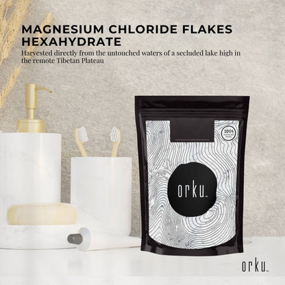 1Kg Magnesium Chloride Flakes Hexahydrate - Organic USP Food Grade Bath Salt