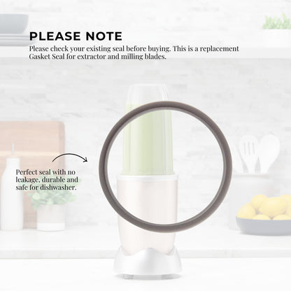 For Nutribullet Short Cup + Fliptop Lid + Grey Seal - For 900 and 600 Models