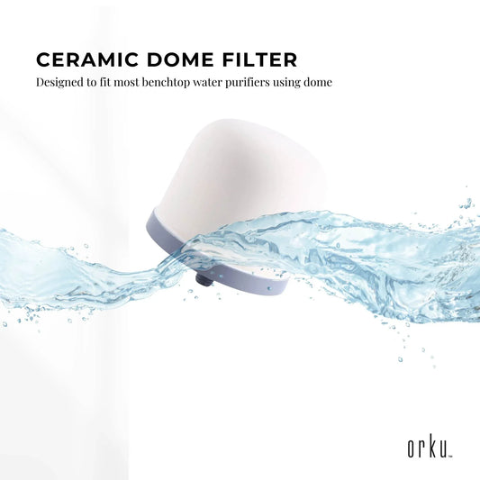 Orku Ceramic Dome Filter Cartridge Replacement for 8-Stage Benchtop Systems