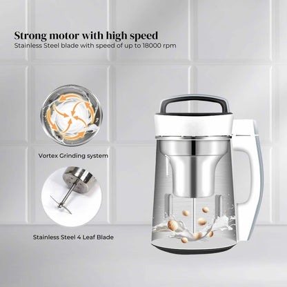 Electric Soy Bean Milk Maker Machine - Automatic Soya Almond Nut Blender