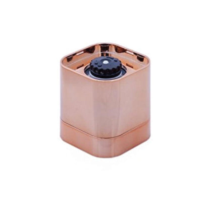 Orku Single Salt or Pepper Grinder 180ml – Glass Manual Mill with Rose Gold Lid