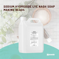 5Kg Caustic Soda Pearls Food Grade Sodium Hydroxide Lye NaOH Soap Making Beads