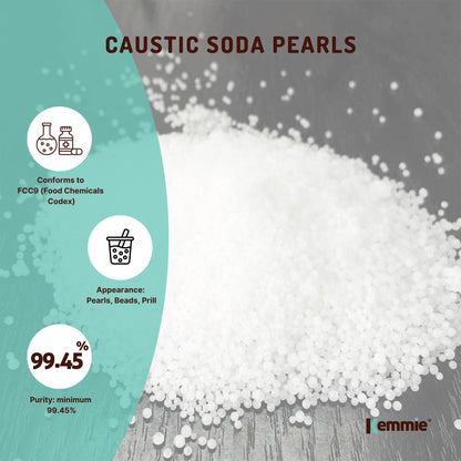 5Kg Caustic Soda Pearls Food Grade Sodium Hydroxide Lye NaOH Soap Making Beads