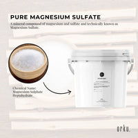 Orku 5kg Epsom Salt Tub - Magnesium Sulphate For Bath Skin Body Skin Care