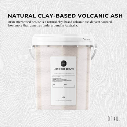 800g Pure Micronised Zeolite Powder Mineral Tub - Micronized Volcamin