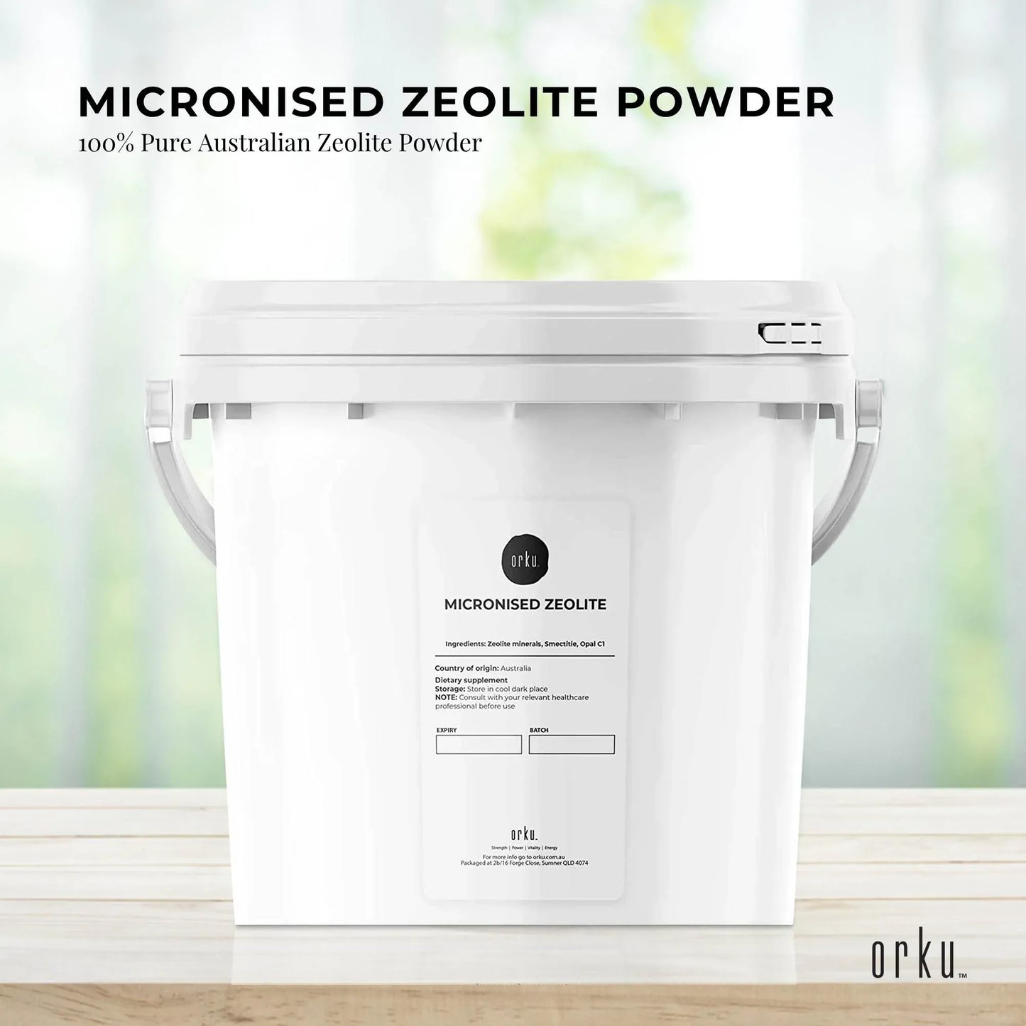 1.3kg Pure Micronised Zeolite Powder Tub Mineral - Micronized Volcamin