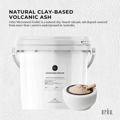 1.3kg Pure Micronised Zeolite Powder Tub Mineral - Micronized Volcamin