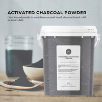 Orku 400g Activated Carbon Powder Coconut Charcoal Bucket - Water Filtration