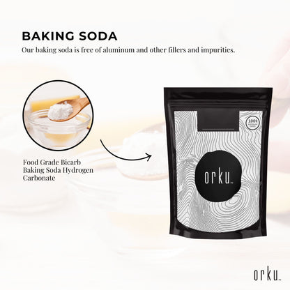 100g Sodium Bicarbonate - Food Grade Bicarb Baking Soda Hydrogen Carbonate