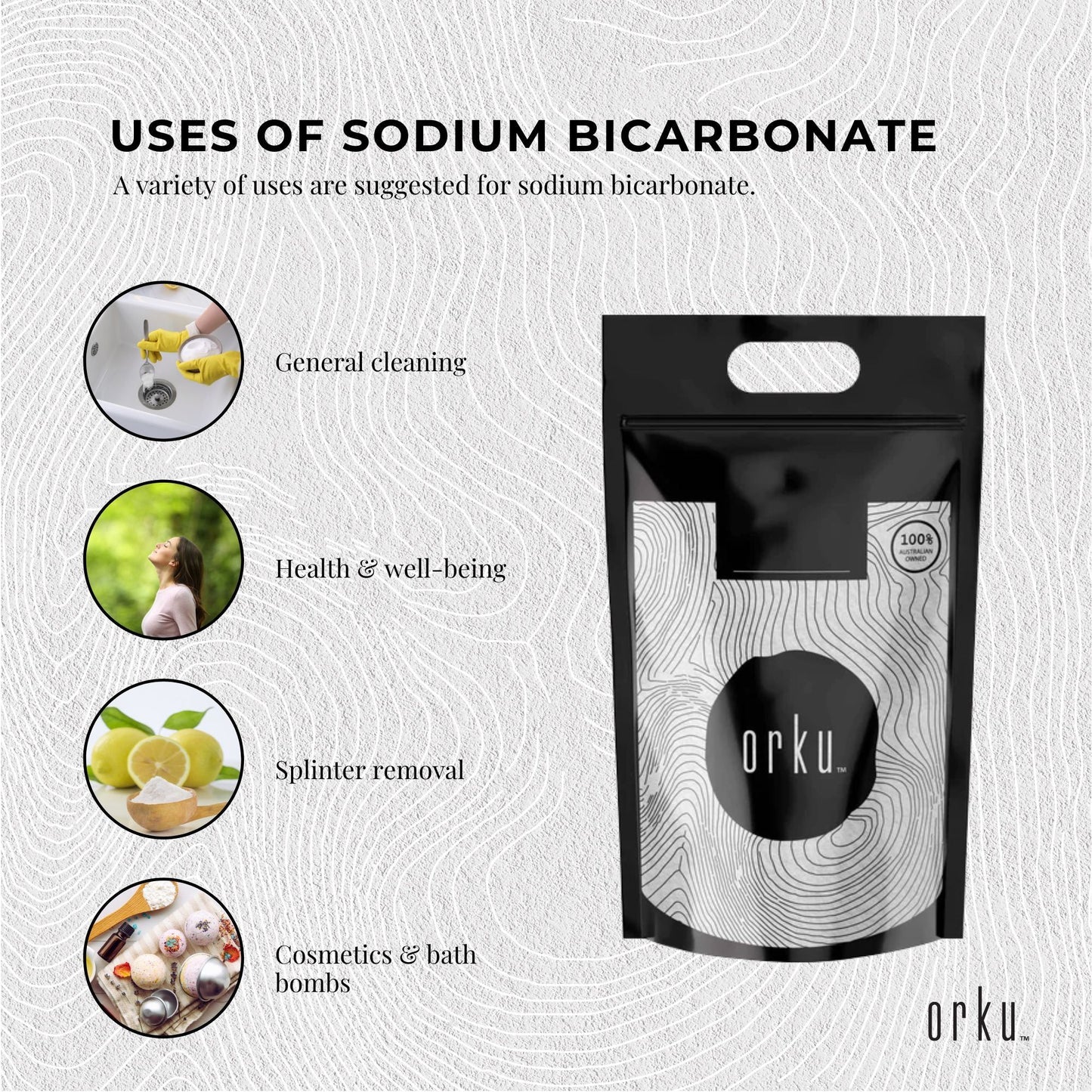 Bulk 20Kg Sodium Bicarbonate - Food Grade Bicarb Baking Soda Hydrogen Carbonate