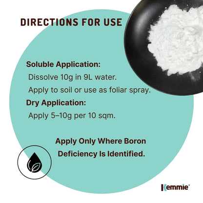 1Kg Boric Acid Powder 99.9% Pure Tub - Soluble Orthoboric Acid H3BO3