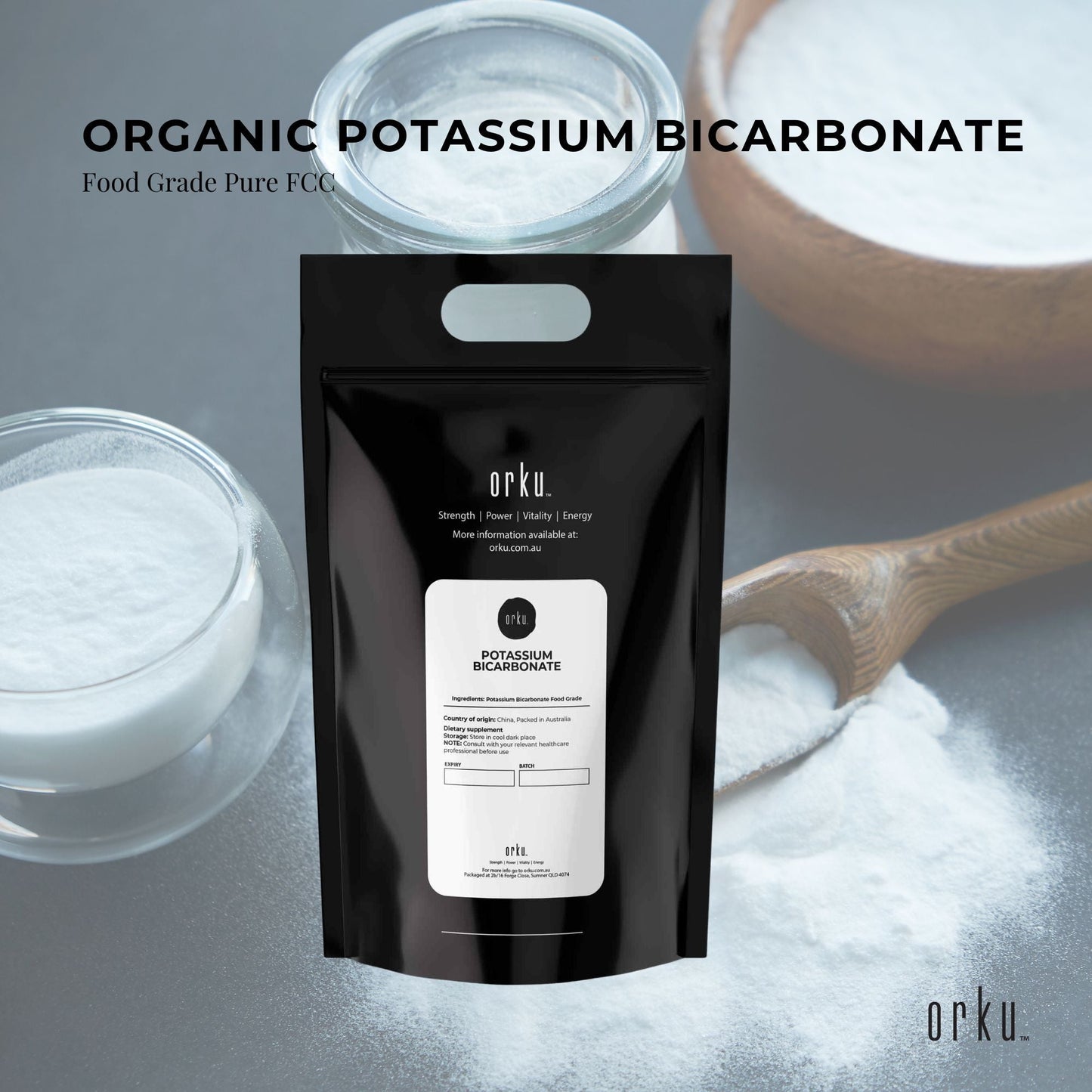 Bulk 10Kg Organic Potassium Bicarbonate Powder Food Grade FCC for Brewing Baking