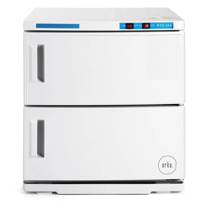 Orku 32L White UV Electric Towel Warmer Steriliser Cabinet Salon Heat Sanitiser