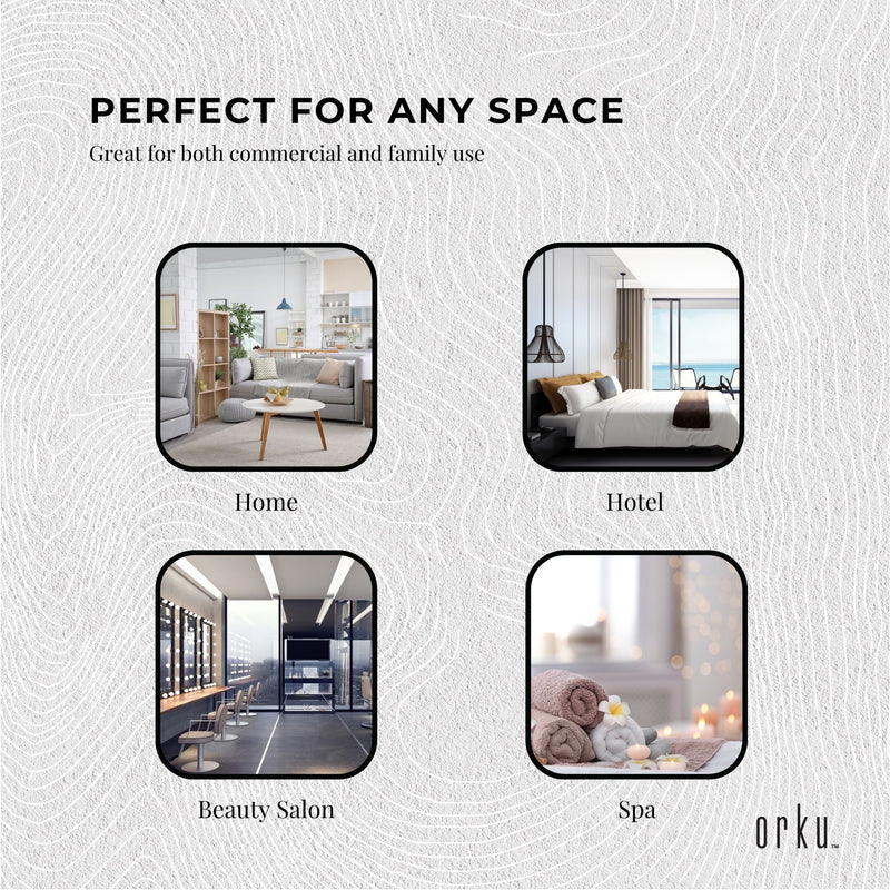 Orku 32L White UV Electric Towel Warmer Steriliser Cabinet Salon Heat Sanitiser