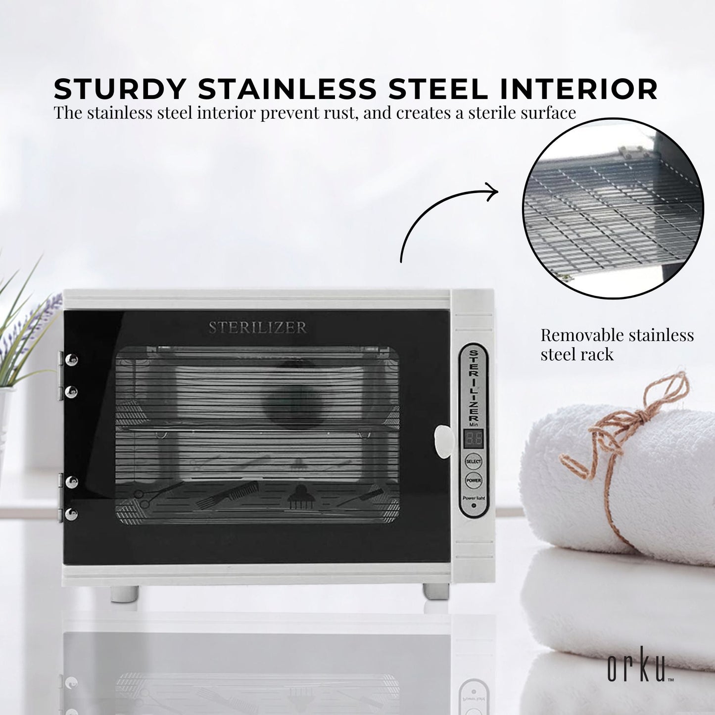 10L UV Steriliser Box Beauty Equipment Sanitising Salon Nail Tools Sterilizer