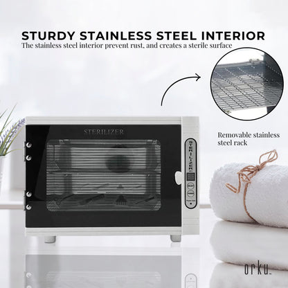 10L UV Steriliser Box Beauty Equipment Sanitising Salon Nail Tools Sterilizer