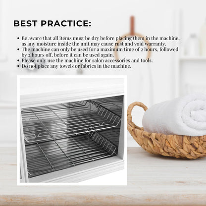 10L UV Steriliser Box Beauty Equipment Sanitising Salon Nail Tools Sterilizer