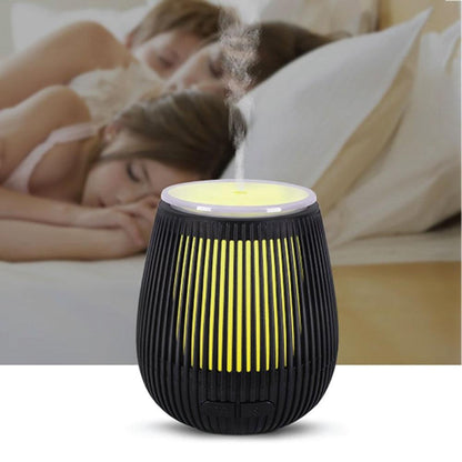 Essential Oil Aroma Diffuser USB - 100ml Black Portable Ultrasonic Car Humidifier