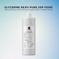 Orku 500ml Glycerine 99.9% Pure USP Food + Cosmetic Grade – Vegetable Glycerol