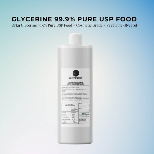 Orku 500ml Glycerine 99.9% Pure USP Food + Cosmetic Grade – Vegetable Glycerol