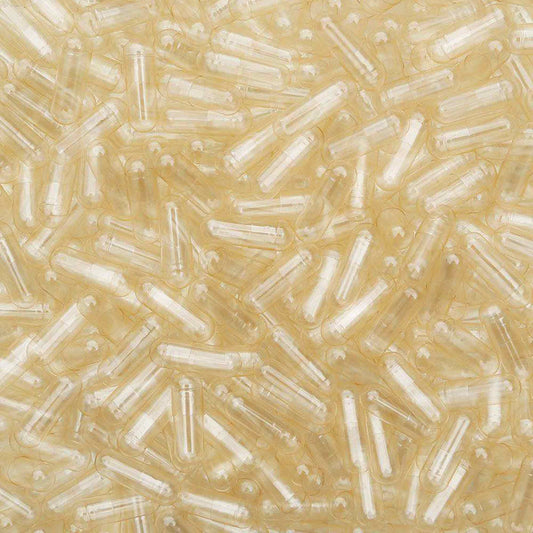 100x Empty Vegetable Capsules Size 00 - Unfilled Vege Vegan Clear Caps