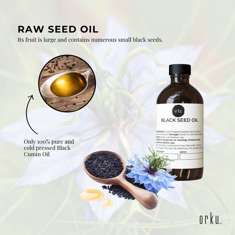 100ml Pure Black Seed Oil - 100% Ethiopian Nigella Sativa Cumin Cold Pressed