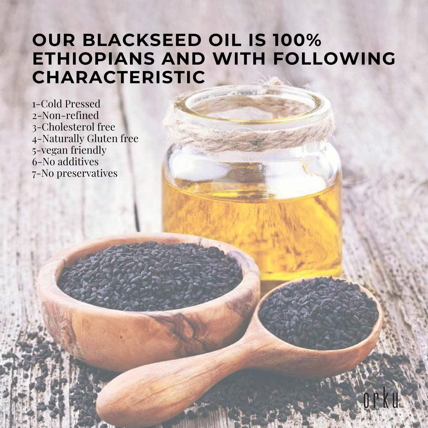 500ml Pure Black Seed Oil - 100% Ethiopian Nigella Sativa Cumin Cold Pressed