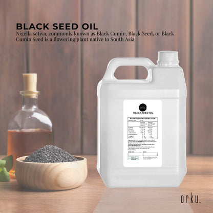 5L Pure Black Seed Oil - 100% Ethiopian Nigella Sativa Cumin Cold Pressed