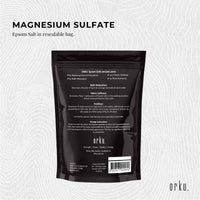 Orku 1Kg Epsom Salt - Magnesium Sulphate Bath Salts Skin Body