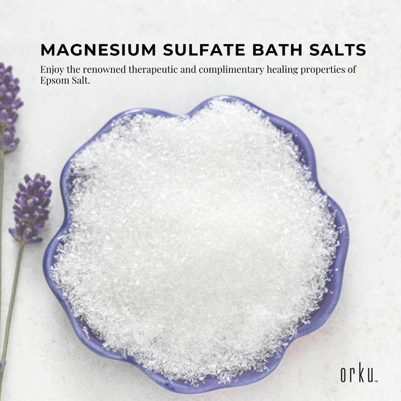 Orku 1Kg Epsom Salt - Magnesium Sulphate Bath Salts Skin Body