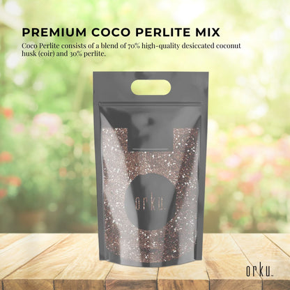 10L Premium Coco Perlite Mix - 70% Coir Husk 30% Hydroponic Plant Growing Medium