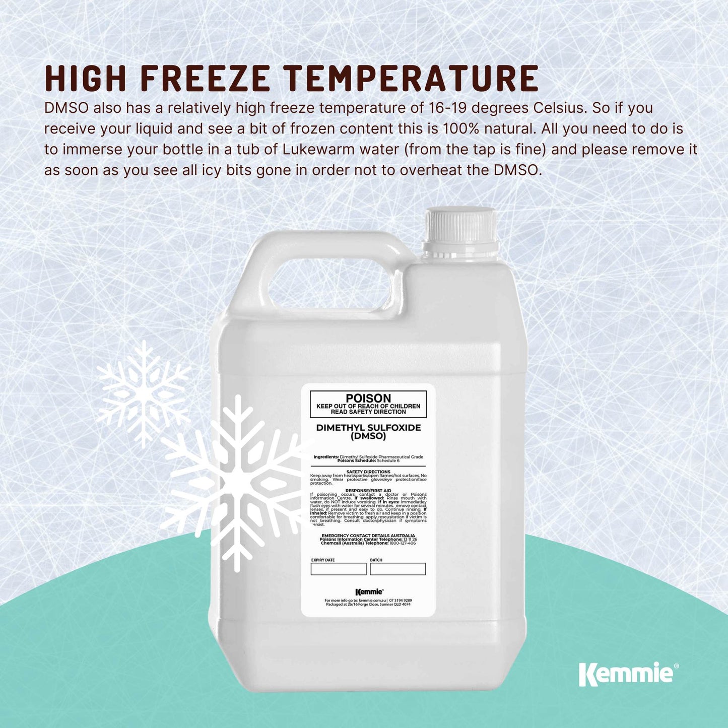 5L DMSO Liquid 99.9% Pure Pharmaceutical Grade Dimethyl Sulfoxide Bulk