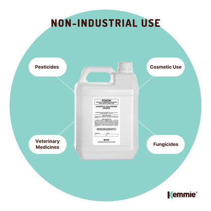 Kemmie 5L DMSO Liquid 99.9% Pure -  USP Grade Dimethyl Sulfoxide Solvent Bulk