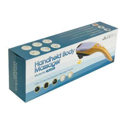 Full Body Handheld Massager - 6 Massage Heads Neck Shoulder Back Legs