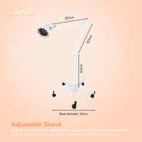 Infrared Heat Floor Lamp 275W Mobile Dimmable Salon Home Thermotherapy Treatment