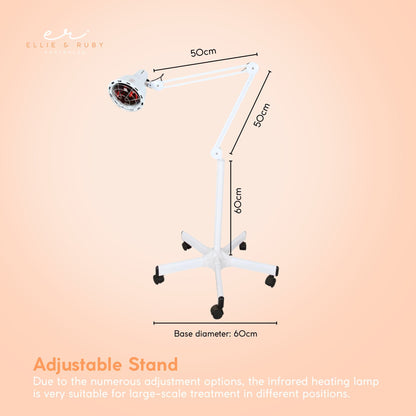 Infrared Heat Floor Lamp 275W Mobile Dimmable Salon Home Thermotherapy Treatment