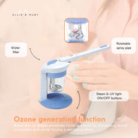 2 In 1 Facial and Hair Steamer Face Skin Portable Table Top Steam Ozone Machine