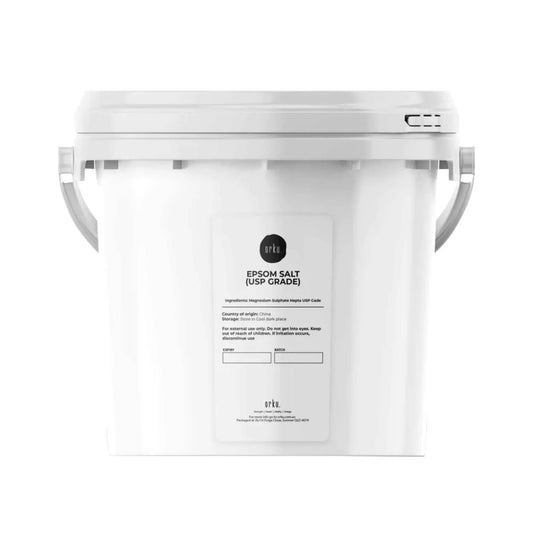 Orku 5kg Epsom Salt Tub- USP Grade Magnesium Sulfate Body Bath Salts
