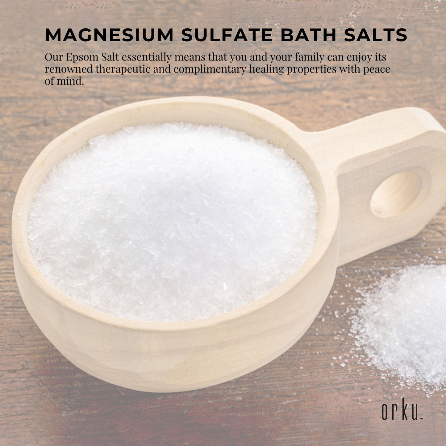 5kg USP Epsom Salt Pharmaceutical Grade - Tub Magnesium Sulfate Bath Salts