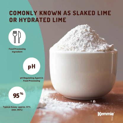 Bulk 20Kg Food Grade Calcium Hydroxide Powder FCC Hydrated Slaked Pickling Lime