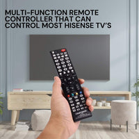 Chunghop Universal TV Remote Control Compatible with Hisense LCD Smart HD Plasma