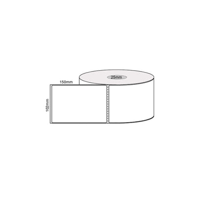 13x Rolls x 400 Label Stickers 102x150mm - Direct Thermal White Shipping Labels