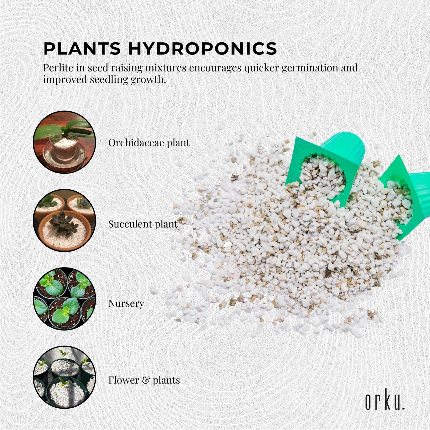 50L Perlite Medium Premium Soil Expanded Plant Growing Media Plants Hydroponics
