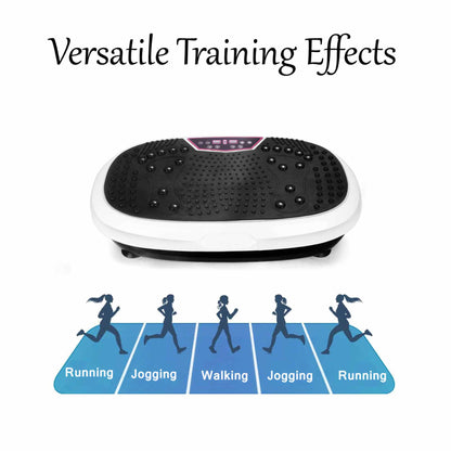 White Mini Vibration Platform - Magnet Therapy Vibrating Machine Exercise Plate